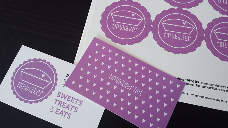Business card and label design by Lellobird