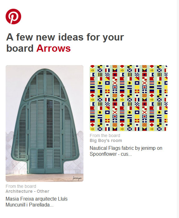 Pinterest suggestions