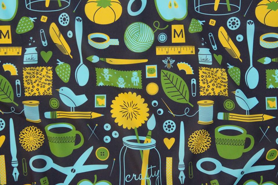 The Craftroom fabric by Lellobird - photo by Spoonflower