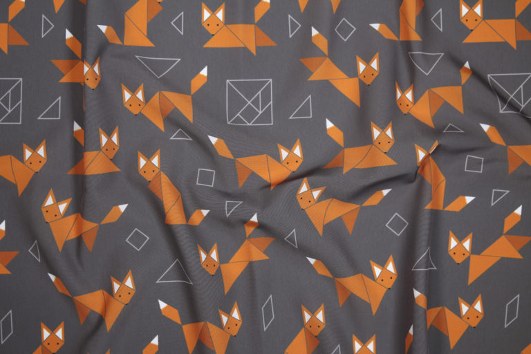 Boxy Foxy fabric by Lellobird, photo by Spoonflower