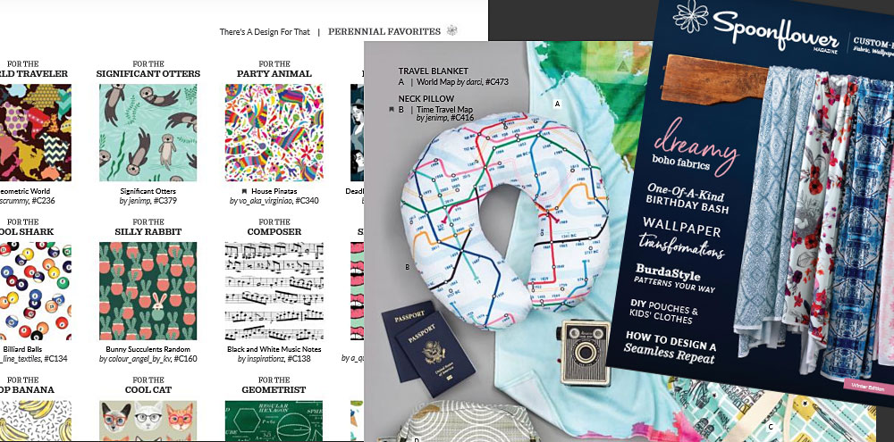 Spoonflower's Winter 2018 Magazine