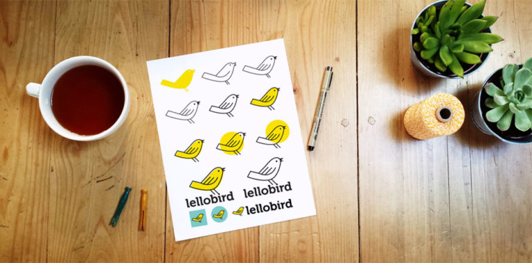 The evolution of the Lellobird logo