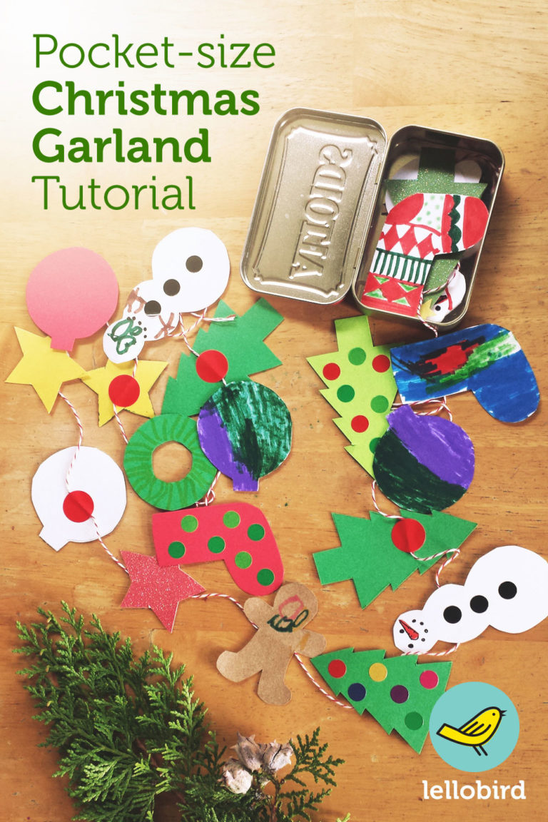 Pocket-size Christmas Garland Tutorial by Lellobird