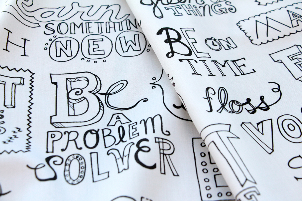 Manifesto fabric by Lellobird at Spoonflower