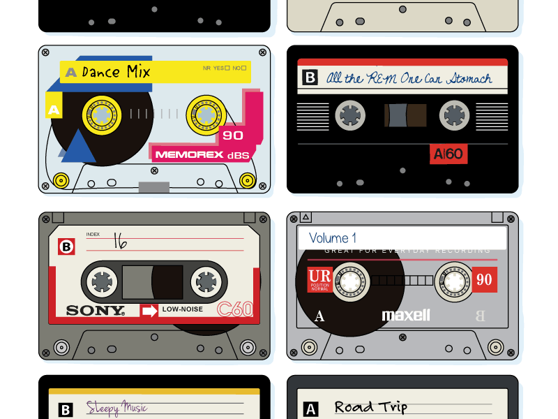 Mix Tapes art by Lellobird