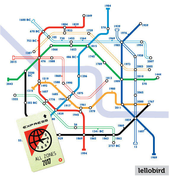 Time Travel Map by Lellobird
