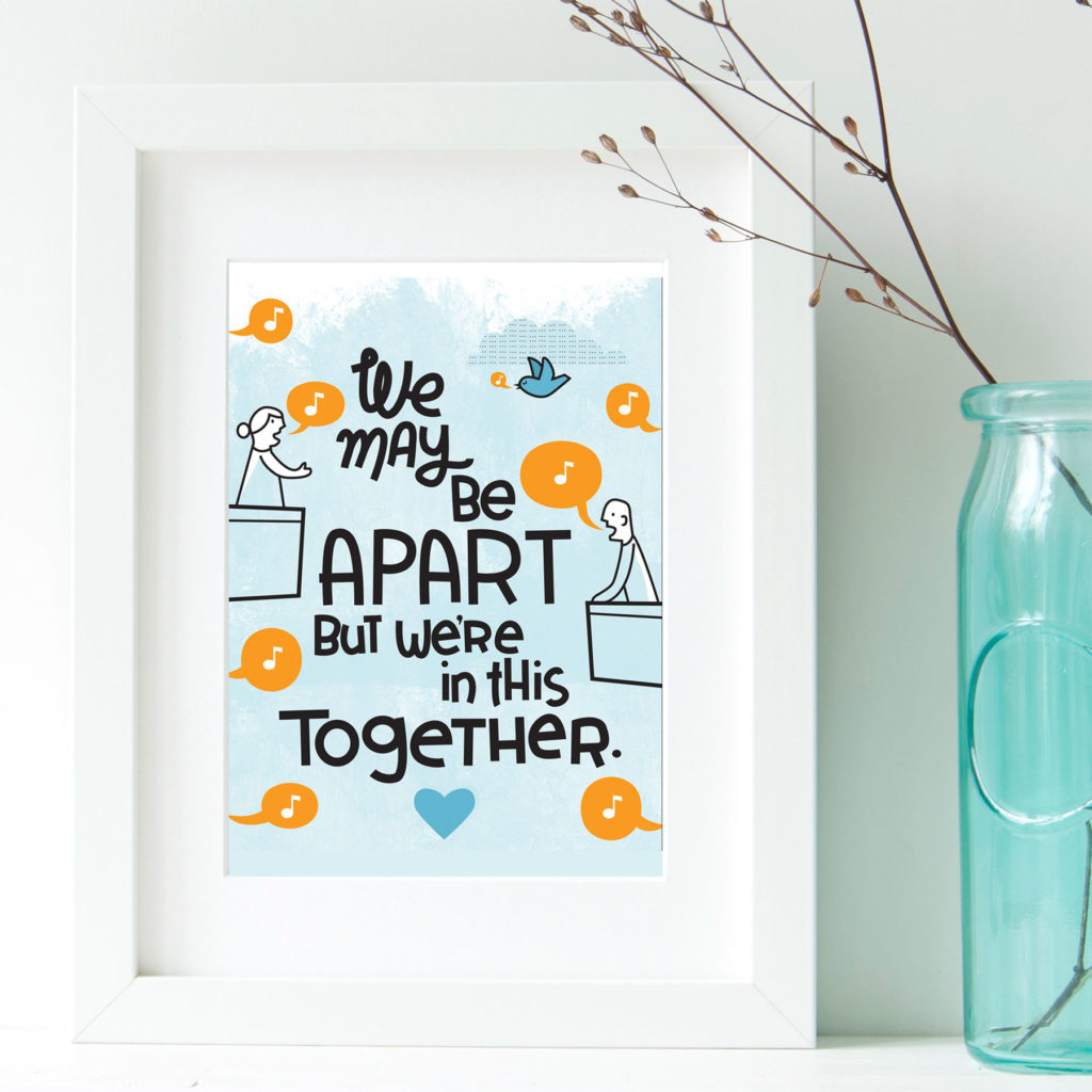 Apart Together poster design by Lellobird