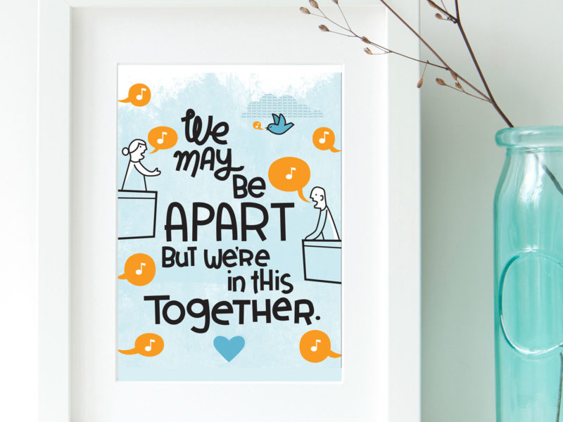 Apart Together poster design by Lellobird