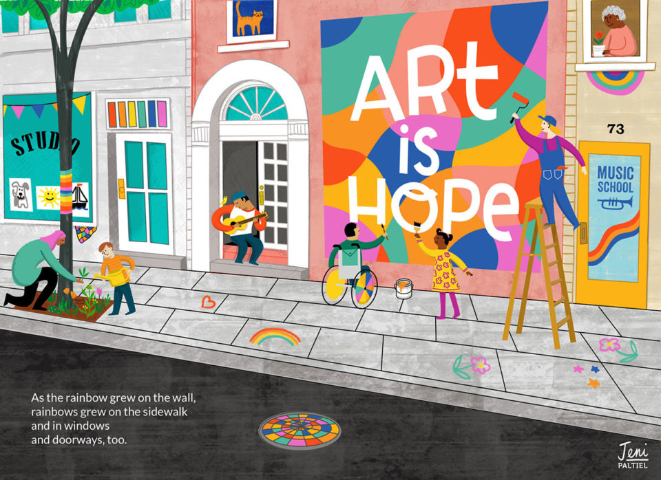 Art Matters sample picture book page by Lellobird