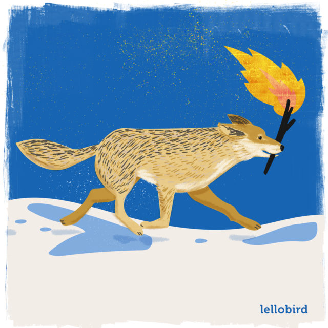 Folktale Week 2022 - Rebel - Coyote Steals Fire