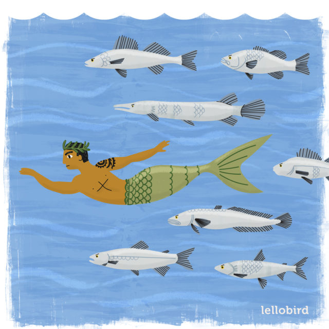 Folktale Week 2022 - Victory - The Sea King leads the fish into battle