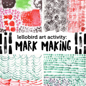 Mark-making lesson with Lellobird