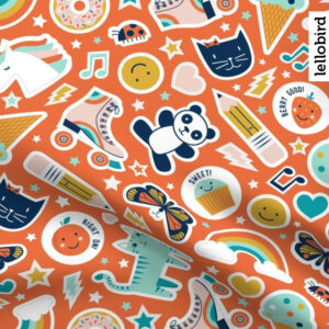 Sticker Book Fabric