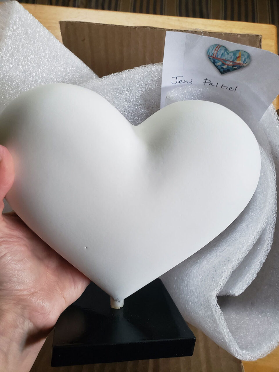 Fog City heart by Jeni Paltiel for SF General Hearts In San Francisco fundraiser 2026