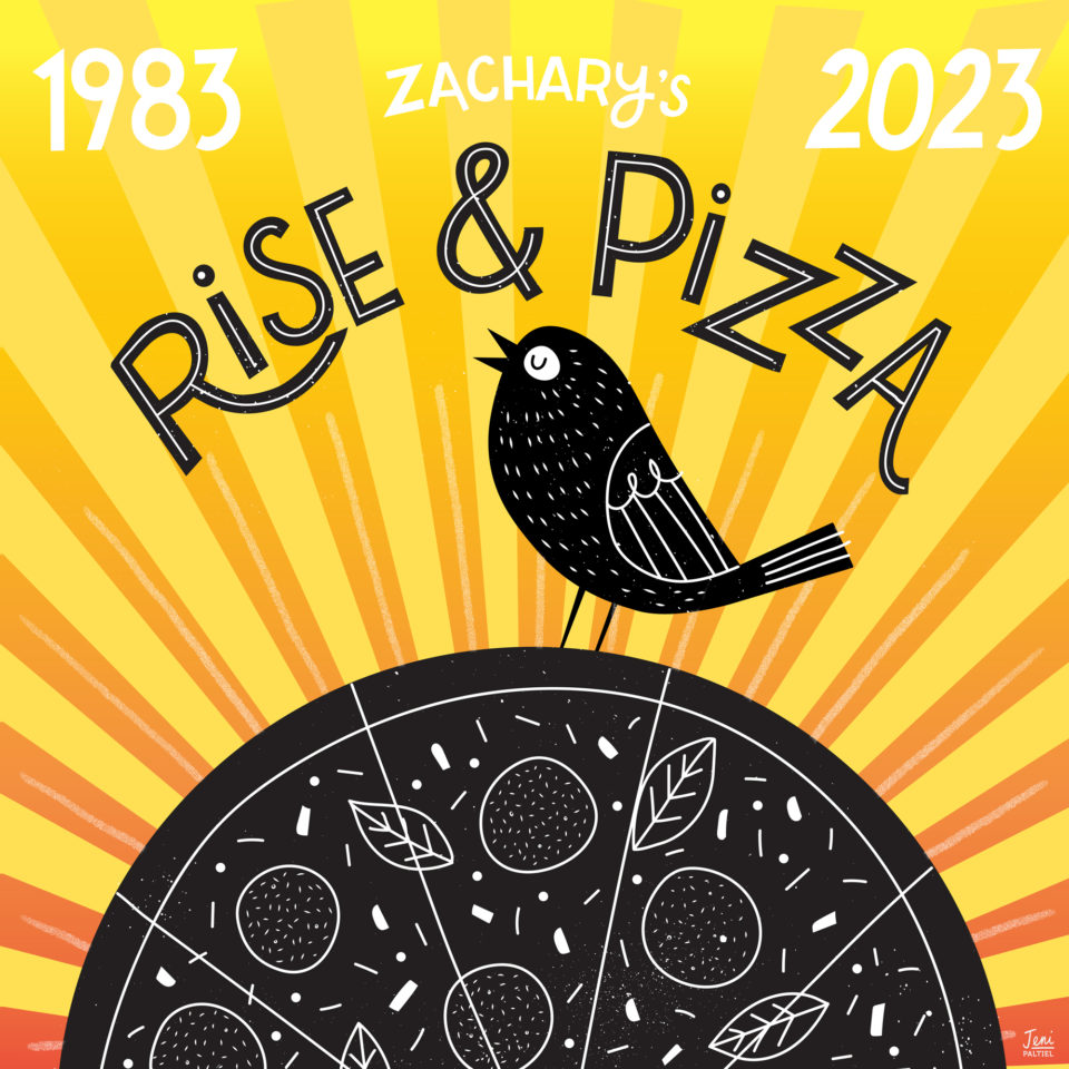 Zachary's Pizza poster contest winner, 2023