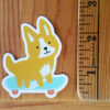 Skate Dog sticker with ruler