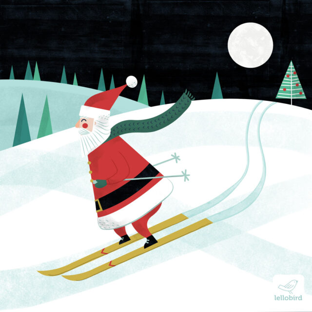 Ski Mountain - Jehane's 12 Days 2024 by Lellobird