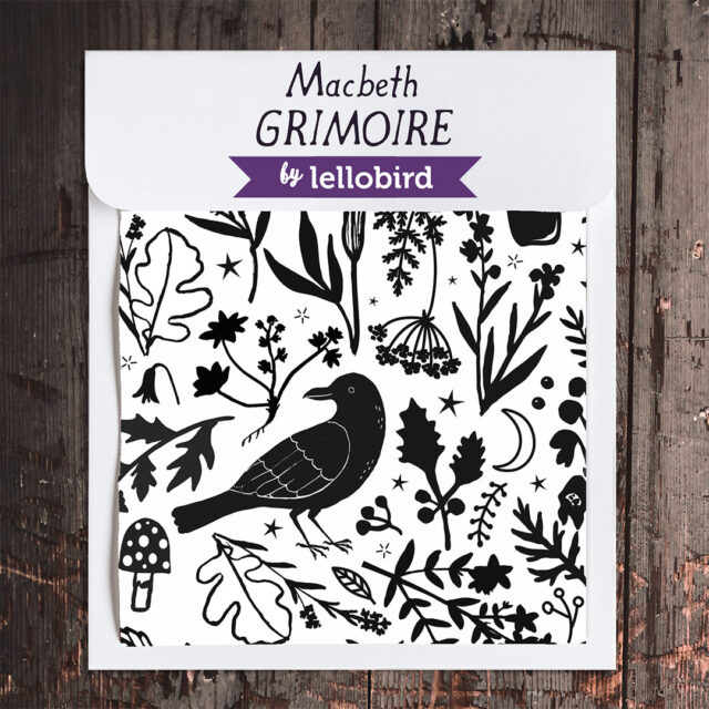 Macbeth Grimoire repeating surface design by Lellobird