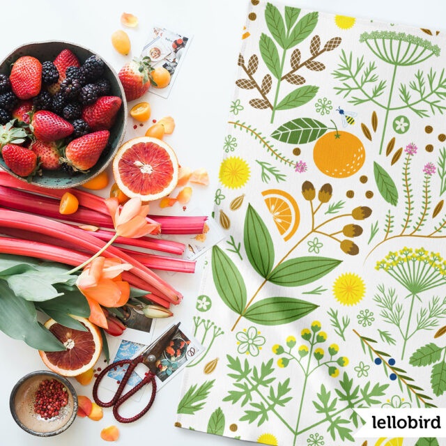 It's a Snap Midsommar Botanicals repeating surface design by Lellobird